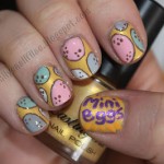 Cadbury Mini Eggs Nail Art