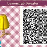 Lemongrab Sweater Animal Crossing QR Code