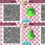 Belle Library Dress Animal Crossing QR Code