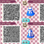 Belle Villager Dress Animal Crossing QR Code