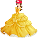 Belle Wearing a Mario Hat