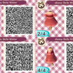 Belle Winter Dress Animal Crossing QR Code