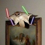 Flying Squirrel With A Lightsabers