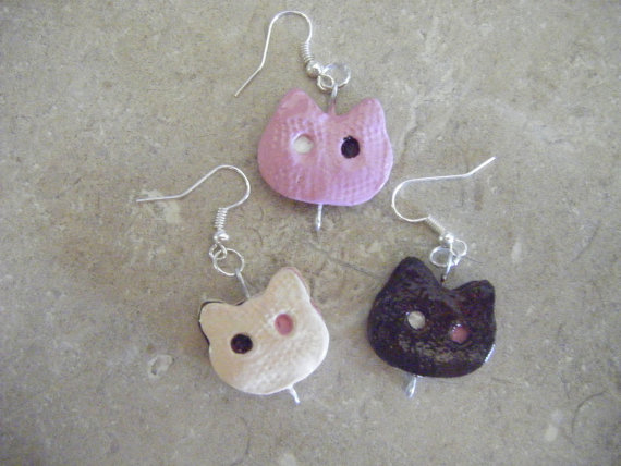 Cookie Cat Earrings