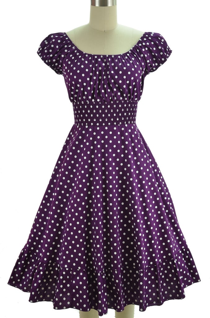 Purple Polkadot Dress