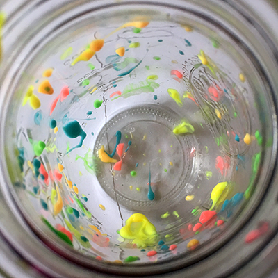 Glowing Galaxy Jar DIY