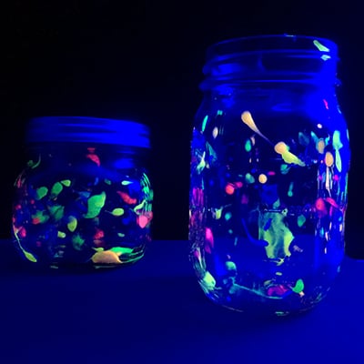 Glowing Galaxy Jar DIY