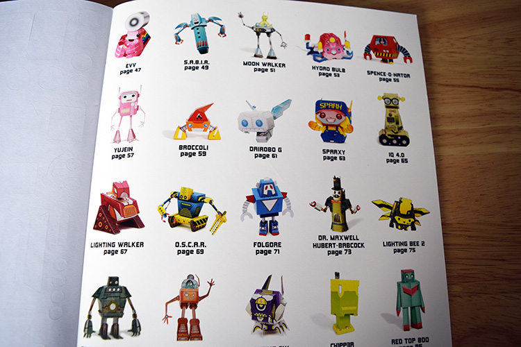 Papertoy Glowbots