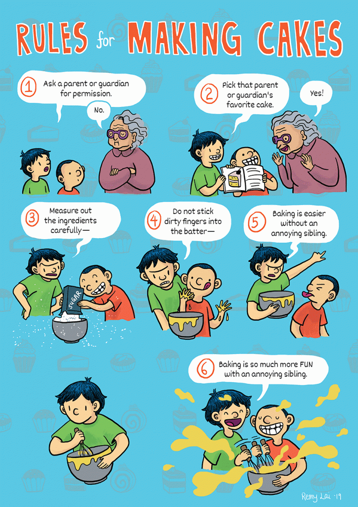 Jinweng's Rules for Making Cakes: A Pie in the Sky Minicomic