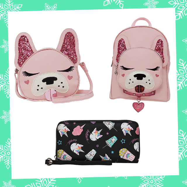 OMG! Accessories Girls' Backpacks PINK - Pink Louie the Frenchie