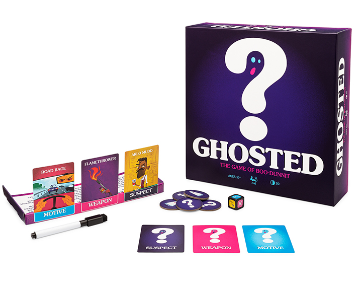 Ghosted Game, cards, and gameplay pieces