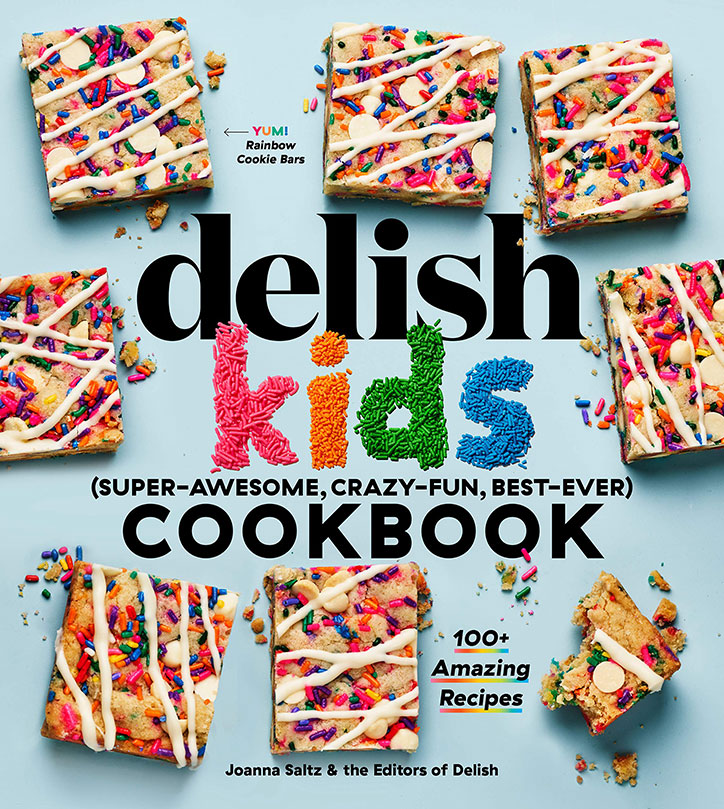 Book cover for the Delish Kids Cookbook