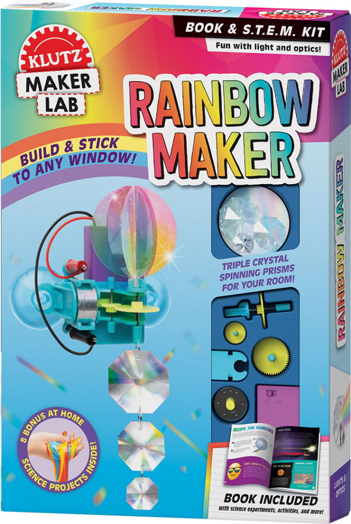 Box art for Klutz Maker Lab DIY Rainbow Maker Kit