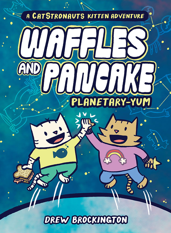 Book cover for Waffles and Pancake: Planetary-Yum by Drew Brockington