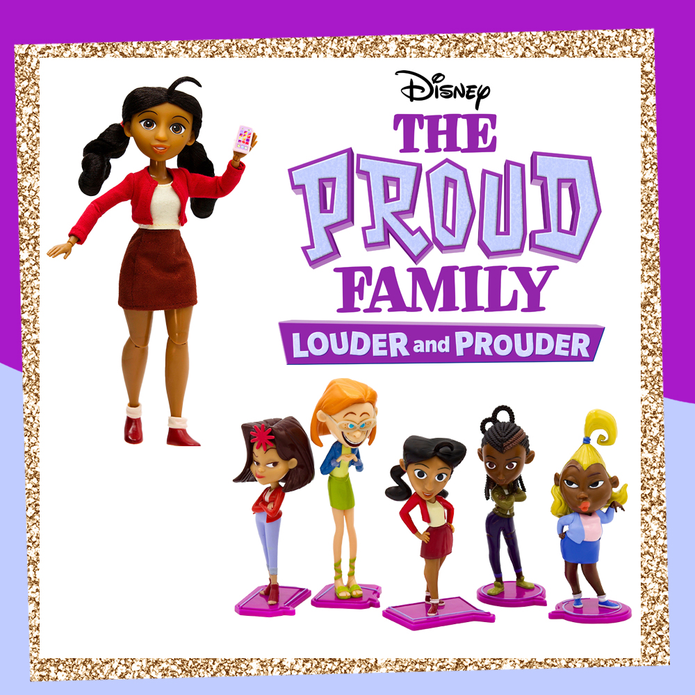 Disney The Proud Family - Penny Proud and Crew Mini Figurines Set - New