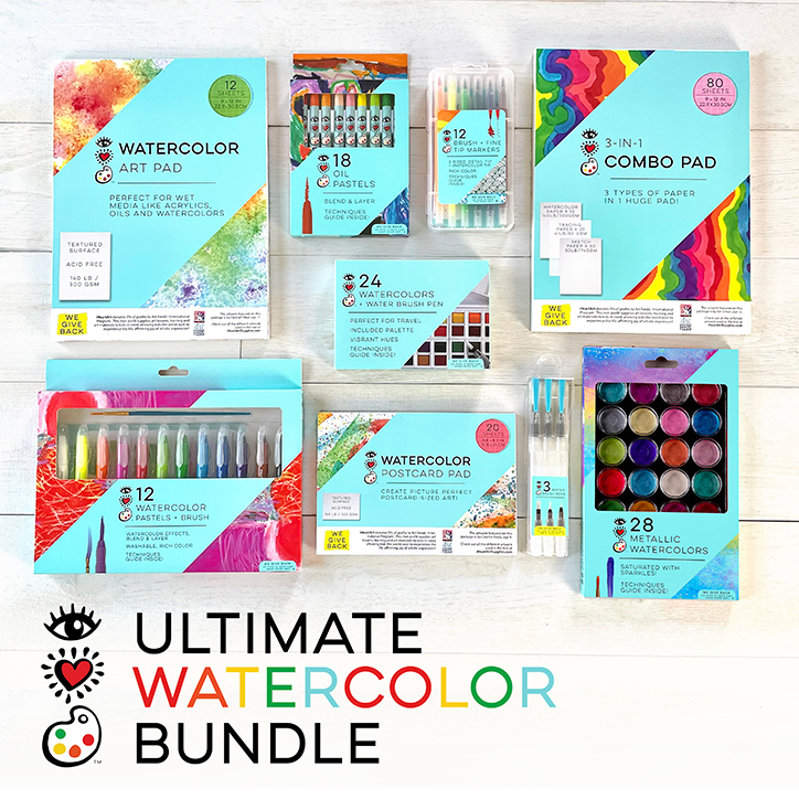 Metallic Watercolor Artist Bundle