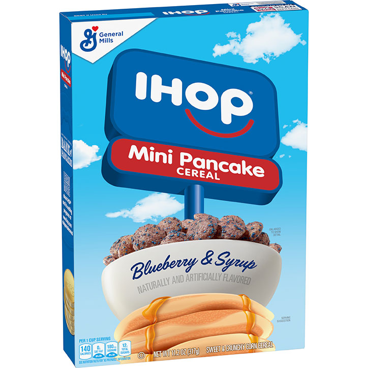 iHop Mini Pancake Cereal box