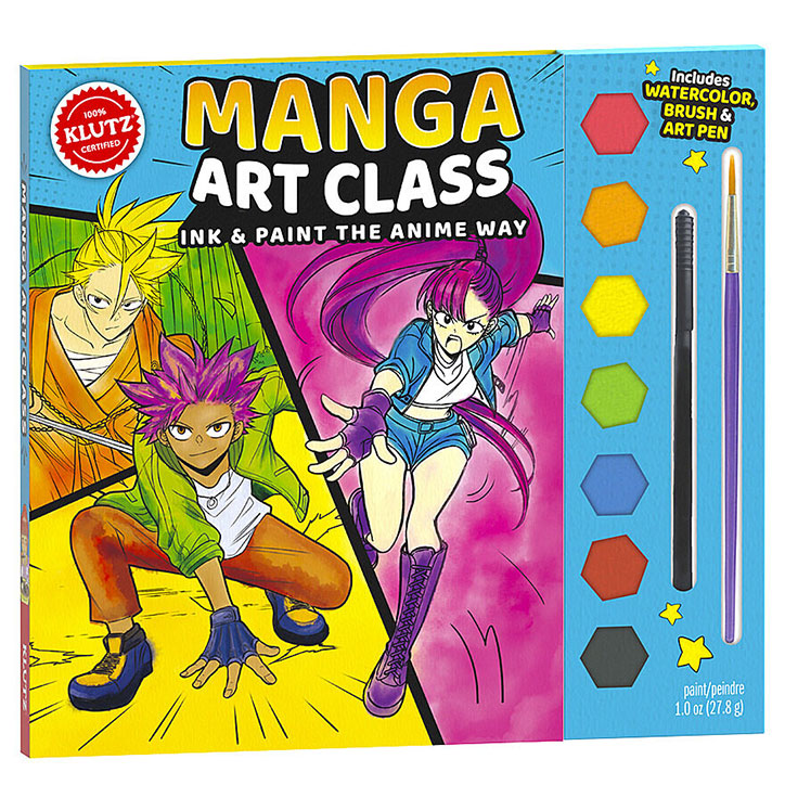 Product photo of the Manga Art Class Kit from Klutz