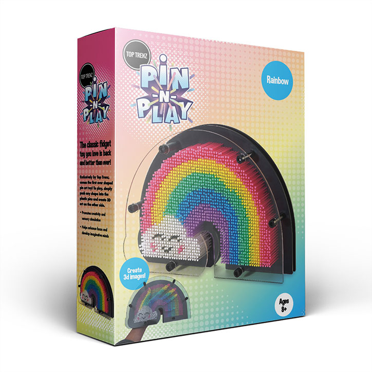 TOP TRENZ Pin-n-Play Rainbow Cloud