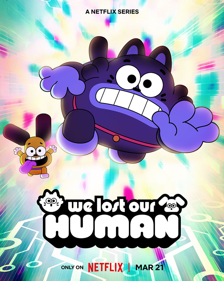 Poster for We Lost Our Human, an interactive cartoon series on Netflix