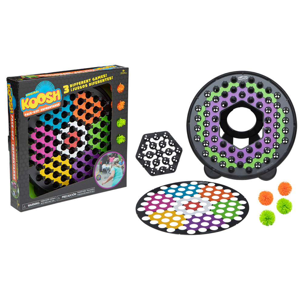 Koosh Face-Off set including the customizable target and mini Koosh balls