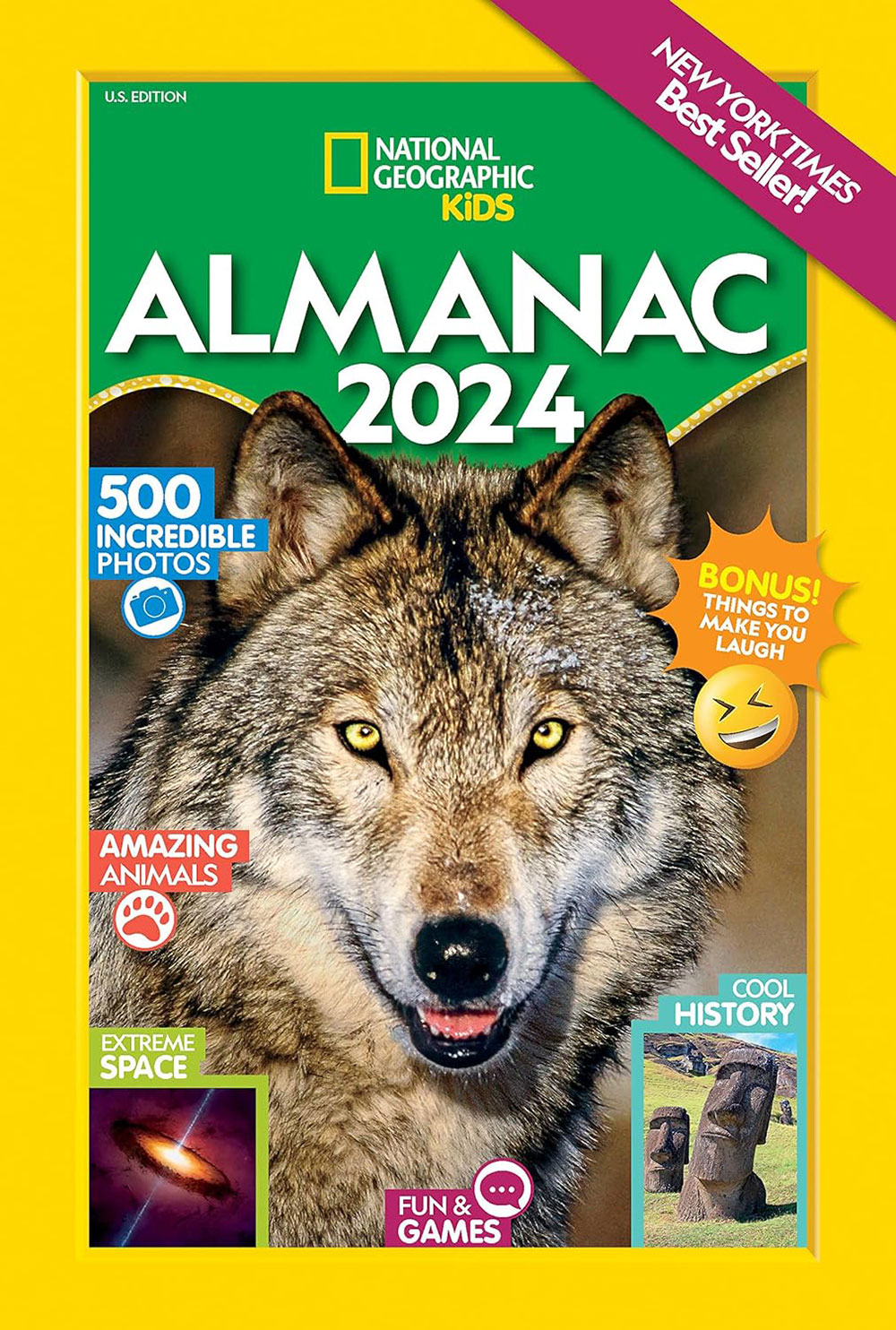 Book cover for National Geographic Kids Almanac 2024