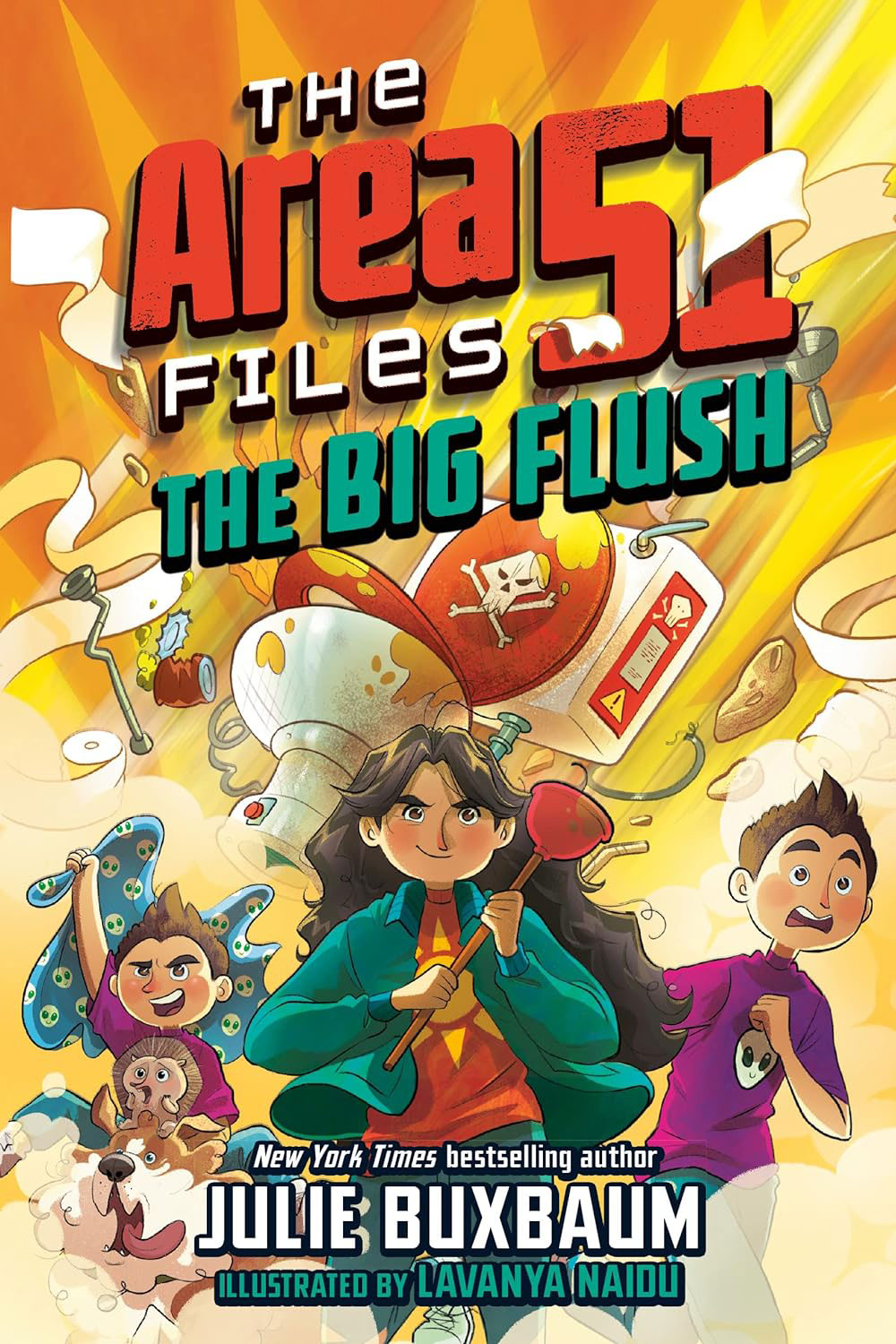 Book cover for The Area 51 Files: The Big Flush by Julie Buxbaum