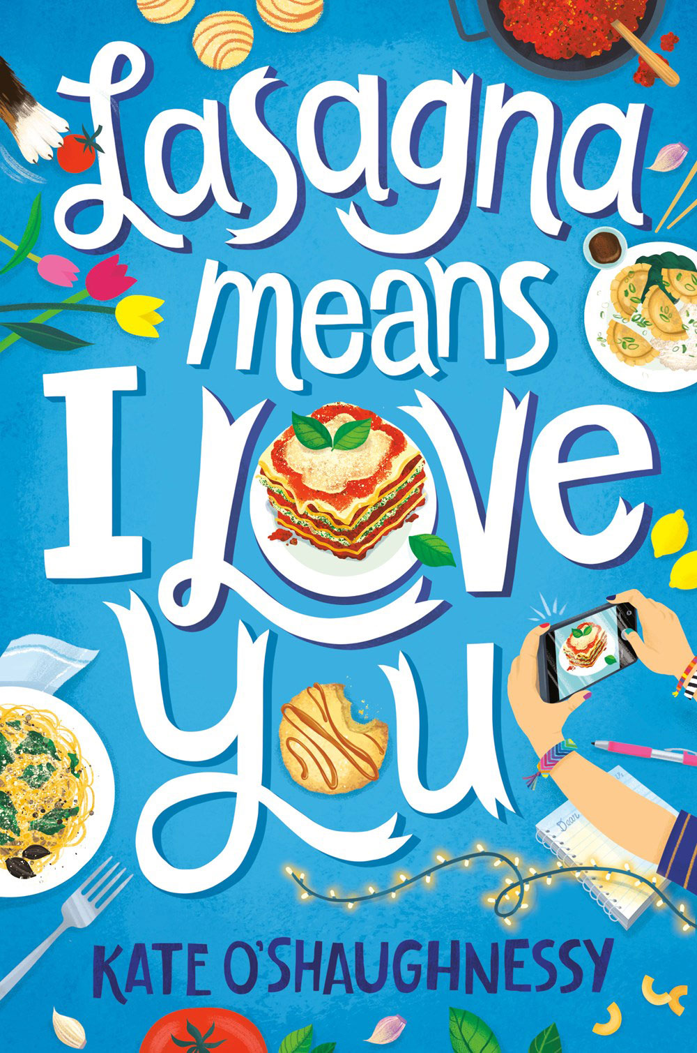 Book cover for Lasagna Means I Love You by Kate O'Shaughnessy