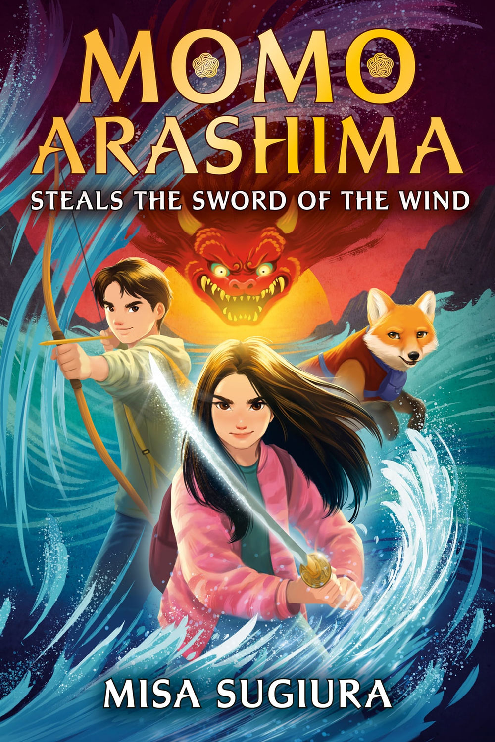 Book cover for Momo Arashima Steals the Sword of the Wind by Misa Sugiura