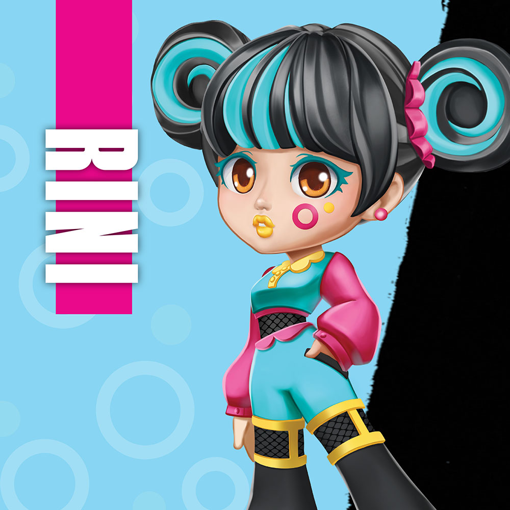 Illustration of Rini from Squadz Place Toyko Trends