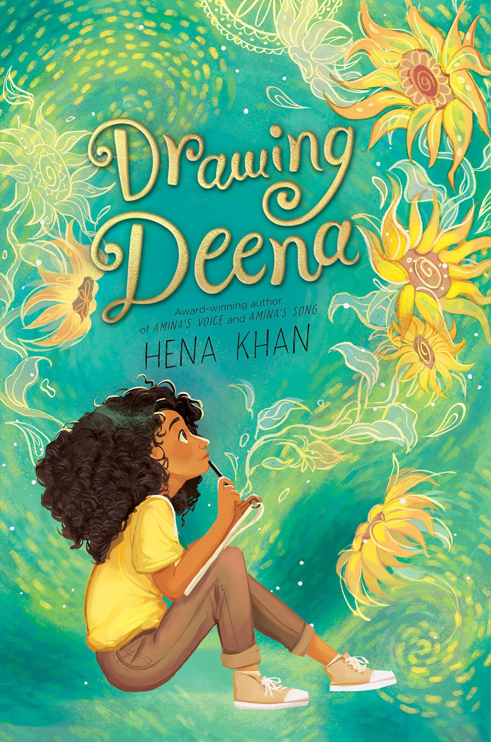 Book cover for Drawing Deena by Hena Khan
