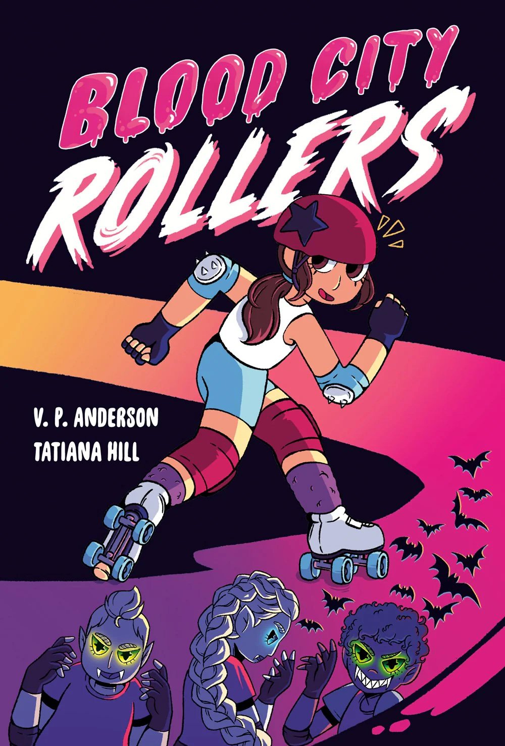 Book cover for Blood City Rollers by V.P. Anderson and Tatiana Hill